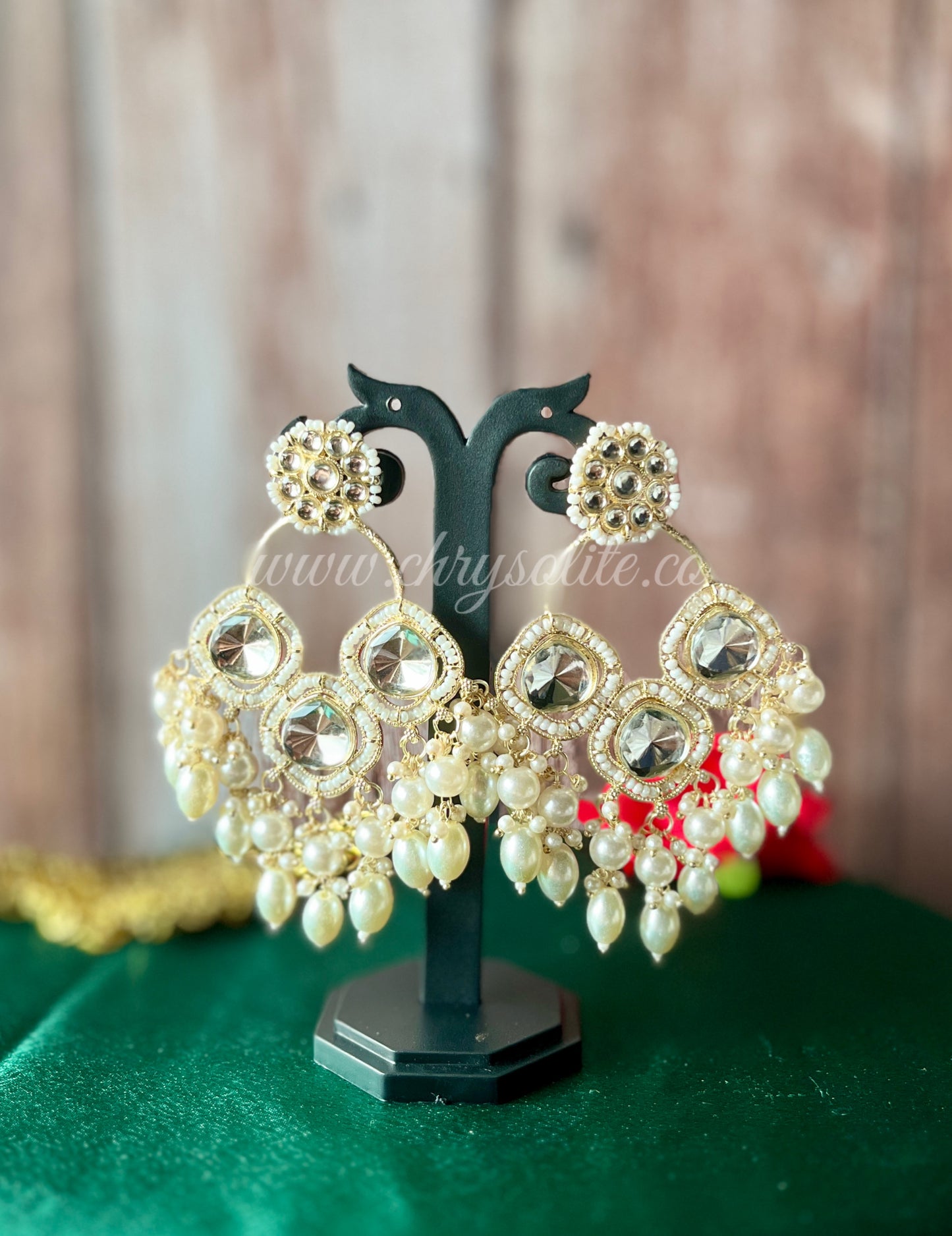 Kundan Indo Western Earrings