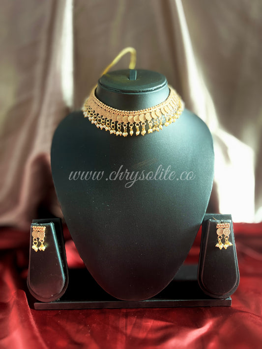 Marathi Poti Choker with Earrings